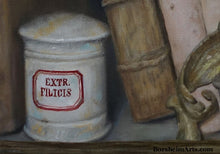 Carica l'immagine nel visualizzatore di Gallery, Painterly Detail Sitting on a Shelf Headless Antique Wooden Puppet Bookshelf Library