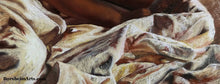 Load image into Gallery viewer, Rough Texture of the sheets in the man s bed Sleeping Angel Pastel Figure Painting of Man
