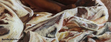 Laden Sie das Bild in den Galerie-Viewer, Rough Texture of the sheets in the man s bed Sleeping Angel Pastel Figure Painting of Man