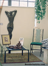 將圖片載入圖庫檢視器 Ten ~ Large Bronze Wall Hanging Female Back Bas-Relief Sculpture