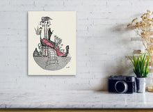 Carica l'immagine nel visualizzatore di Gallery, Smaller prints on metal of Venice Shoe look great hanging in small spaces and above shelves.