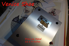 Carica l'immagine nel visualizzatore di Gallery, Backside to show metallic sheen, but the sawtooth hanger for small prints 12 x 9 inch print on metal (aluminum), larger prints receive traditional hanging wire
