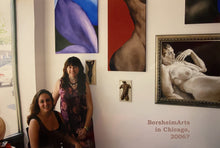 將圖片載入圖庫檢視器 Two women standing in front of art gallery wall with various artworks, including a prominent nude painting.
