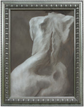 將圖片載入圖庫檢視器 Artistic depiction of the back / spine of a nude figure with a detailed silver frame.
