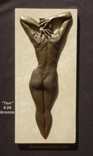 Cargar imagen en el visor de la galería, #36 front, Each limited edition artwork in bronze is considered an original work of art, Ten Female Nude Back Hands Small Bronze Sculpture Stone Base
