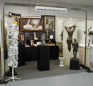 Large Ten exhibited in art show in Austin, Texas with other nude figure art