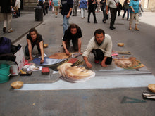 Load image into Gallery viewer, After the street art tax  protest (unsuccessful) we artists had to work as a team on only one artwork per day. Florence, Italy
