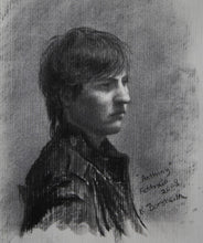 Load image into Gallery viewer, Anthony Charcoal Drawing Portrait of Young Man
