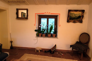 Mural Painting ~ Window Trim Decor Upstairs Living Room