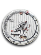 Single Designer Plate Dragana Adamov Collection Plate Tiger Shoe Circus
