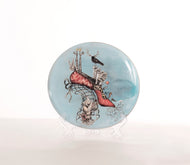 Dragana Adamov Collection Plate Madame Shoe Legs with Ideas Shoes Antlered Bird hands butterfly