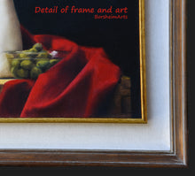 Laden Sie das Bild in den Galerie-Viewer, Detail of frame and art painting of Tuscan goodness.
