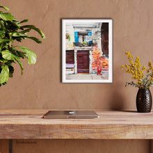 Cargar imagen en el visor de la galería, This pastel painting looks great in a home office space.  This one has warm brown earth tones and helps one feel good while working.
