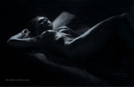 Hindsight Nude Woman in Bed Thinking Art Drawing