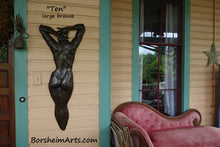 Laden Sie das Bild in den Galerie-Viewer, Ten - Large Female Figure Wall Art Bronze Sculpture
