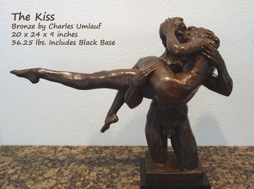 The Kiss Bronze Sculpture by Charles Umlauf