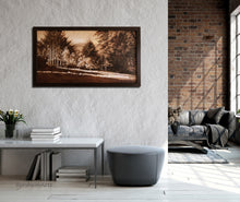 Load image into Gallery viewer, landscape painting in loft apartment ... great decor for peaceful take to nature painting
