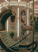 將圖片載入圖庫檢視器 La Giostra Carousel Merry-Go-Round Florence Italy Michelangelo - ORIGINAL Pastel Art
