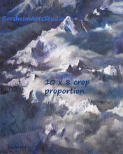 Cargar imagen en el visor de la galería, Digital Download Alps SnowCapped Mountains Aerial View YOU Print
