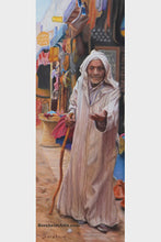 Cargar imagen en el visor de la galería, The Beggar Essaouira Morocco Passages Exhibition Pastel Art
