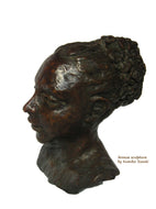 Hanakazura bronze portrait of woman Kumiko Suzuki