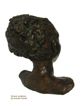 Cargar imagen en el visor de la galería, Hanakazura bronze portrait of woman Kumiko Suzuki

