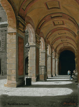 Load image into Gallery viewer, Palazzo Pitti - Firenze, Italia ~ Original Pastel &amp; Charcoal Drawing Repeating Arches in perspective

