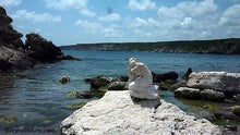 將圖片載入圖庫檢視器 Sirena Mermaid Stone Carving Black Sea Art Symposium Rusalka Kavarna Bulgaria 2014
