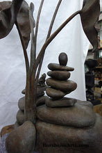 Charger l&#39;image dans la galerie, Rock Towers and Frogs Bronze Outdoor Garden Sculpture in Private Collection California
