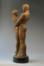 Carica l&#39;immagine nel visualizzatore di Gallery, Together and Alone Bronze Sculpture of Man Woman Couple
